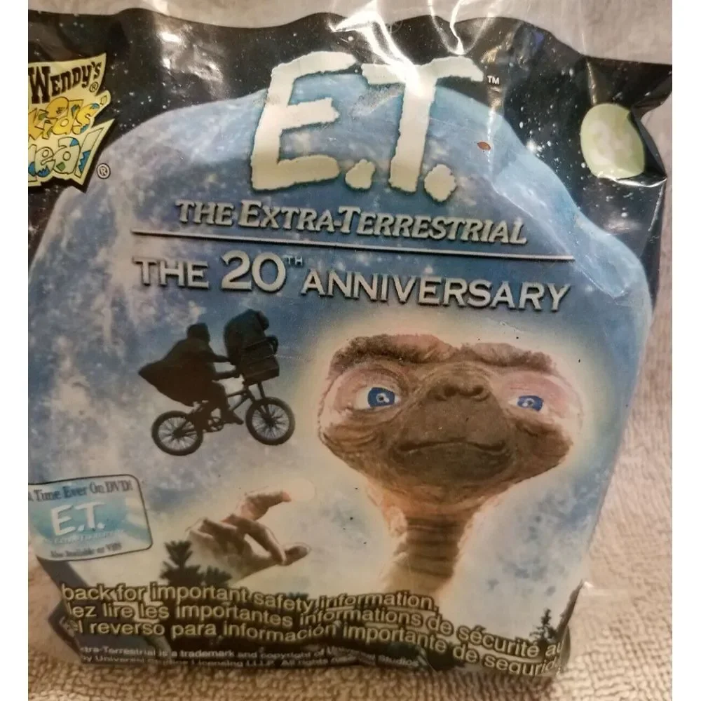 Wendy's 2002 20th Anniversary E.T. Kids Meal Toys 2 Sided Puzzle Sealed‎